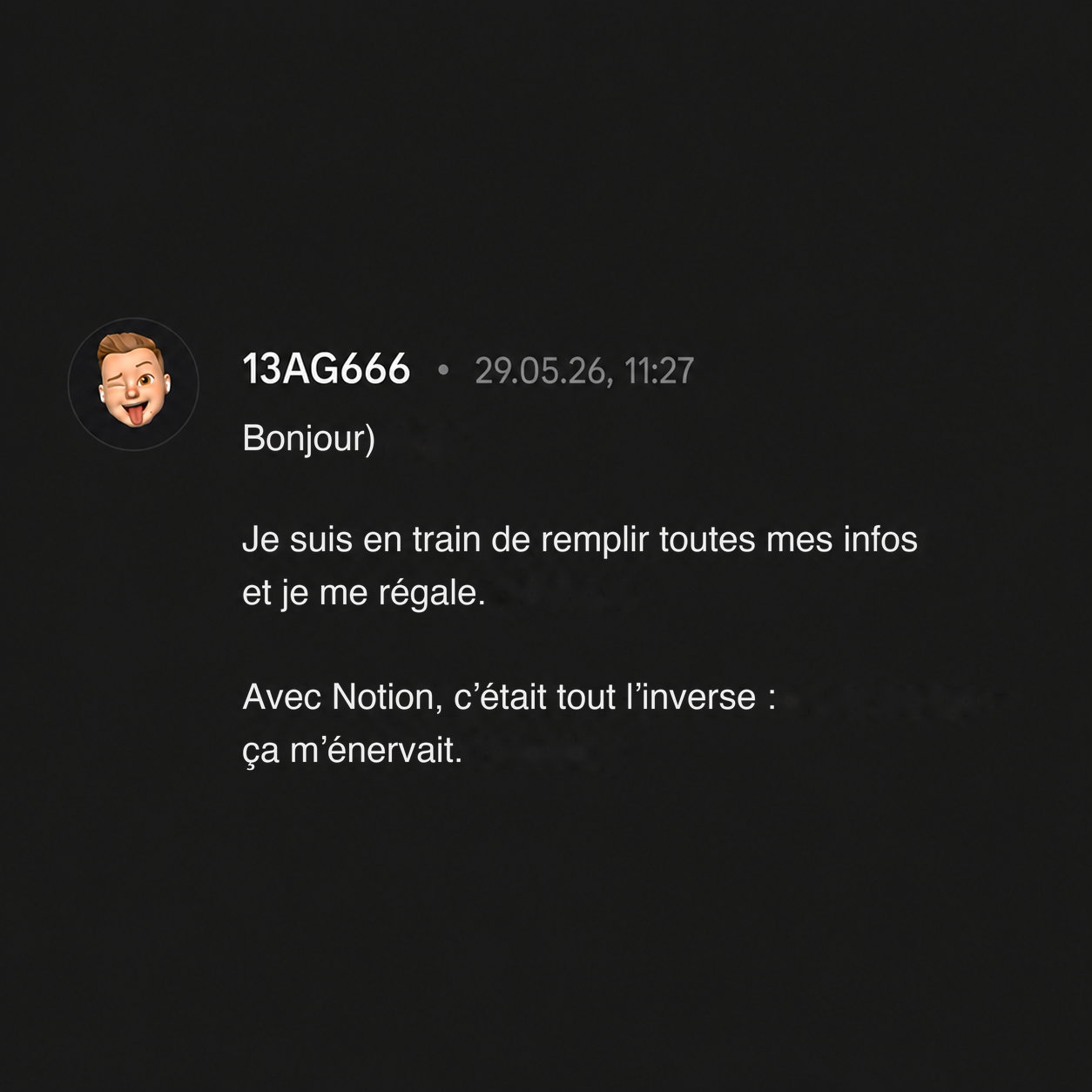 Avis de 13AG666