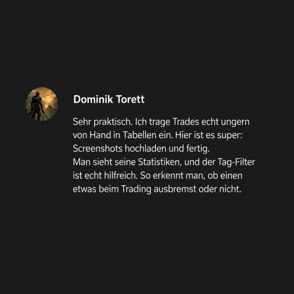 Bewertung — Dominik Torett